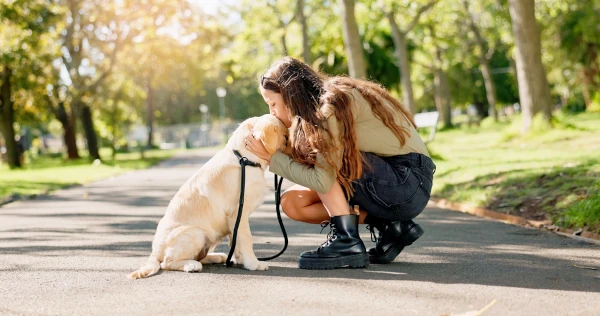 autism dog and girl